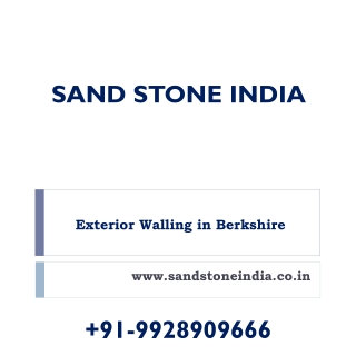 Exterior Walling in Berkshire - Sand Stone India