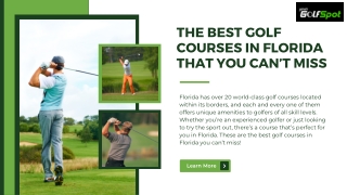 The Best Golf Courses in Florida That You Can’t Miss