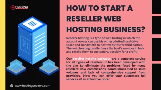 Web Hosting Reseller Plans