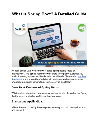 What is Spring Boot? A Detailed Guide