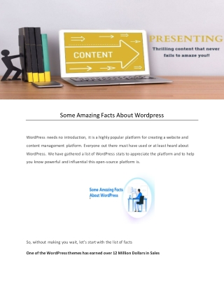 Some Amazing Facts About Wordpress