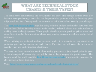 What Are Technical Stock Charts & Their Types