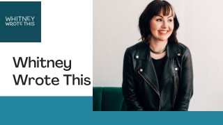 Copywriting for Coaches - Whitney Wrote This