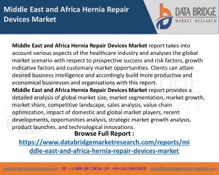 Middle East and Africa Hernia Repair Devices Market Size