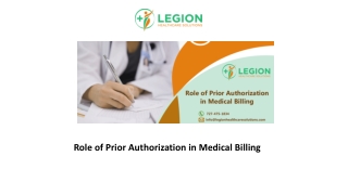 Role of Prior Authorization in Medical Billing