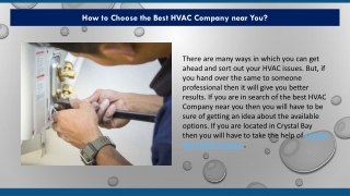 How to Choose the Best HVAC Company near You?