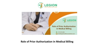 Role of Prior Authorization in Medical Billing