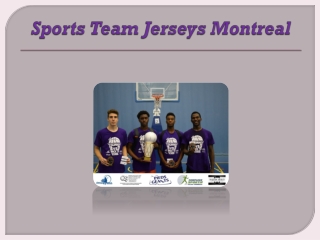 Sports Team Jerseys Montreal