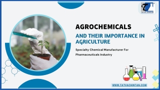 Agrochemicals and Their Importance in Agriculture