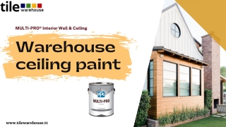 The importance of  Warehouse ceiling paint – Tile Ware house