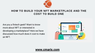 How To Build Your NFT Marketplace And The Cost To Build One
