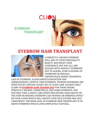 EYEBROW HAIR CLION