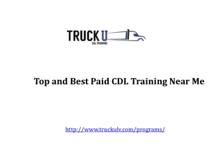 Best Paid CDL Training Near Me