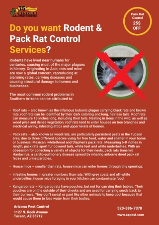 rodent control tucson | Tucson termite treatment