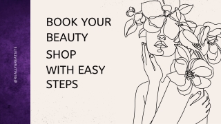 Book your Beauty Shop with Easy Steps