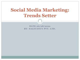 Social Media Marketing