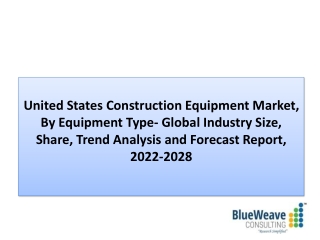 United States Construction Equipment Market Report