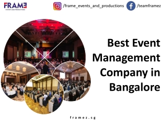 Best Event Management Company in Bangalore