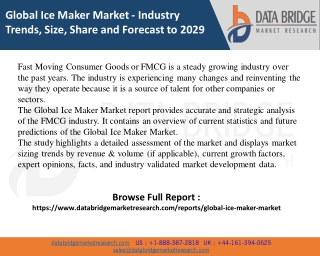 Global Ice Maker Market PDF