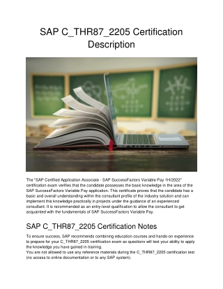 PPT - SAP C_THR87_2205 Certification Description PowerPoint Sns-Brigh10