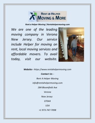 Rent a Helper Moving  Rentahelpermoving