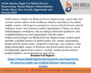 5 .North America Single Use Medical Devices Repro