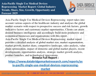 3. Asia-Pacific Single Use Medical Devices Reprocessing Maet