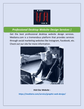 Professional Desktop Website Design Services  Mediaira.com