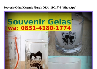 Souvenir Gelas Keramik Murah