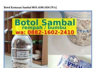 Botol Kemasan Sambal O8౩l_Ꮞl8O_l8lO[WhatsApp]