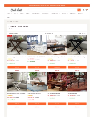 Buy Coffee Table online at affordable price in India