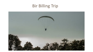 Get a Great And Unique Experience Of Paragliding During Your Bir Billing Trip