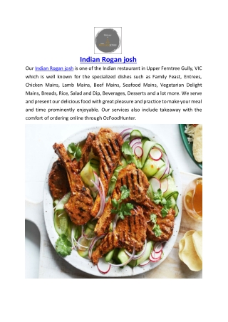 5% Off - Indian Rogan josh Upper Ferntree Gully, VIC