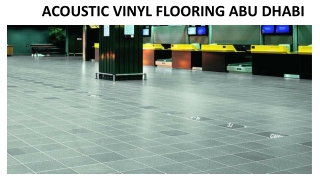 ACOUSTIC VINYL FLOORING ABU DHABI