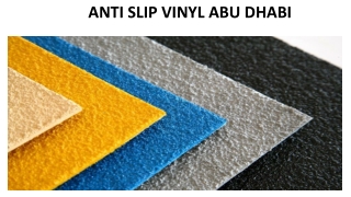 ANTI SLIP VINYL ABU DHABI