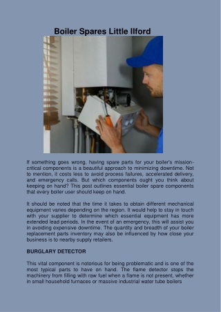 Find the best Boiler Servicing in Ilford