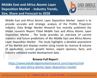 Middle East and Africa Atomic Layer Deposition Market