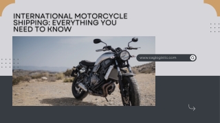 International Motorcycle Shipping Everything You Need to Know