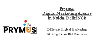 Different Digital Marketing Strategies For B2B Business