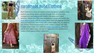 Handmade Boho Clothing