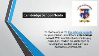 Top Schools in Noida