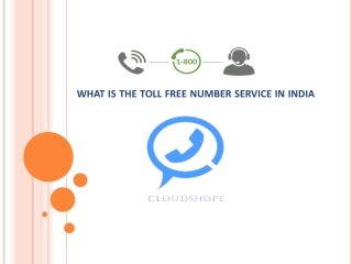 What is the Toll free Number Service in India