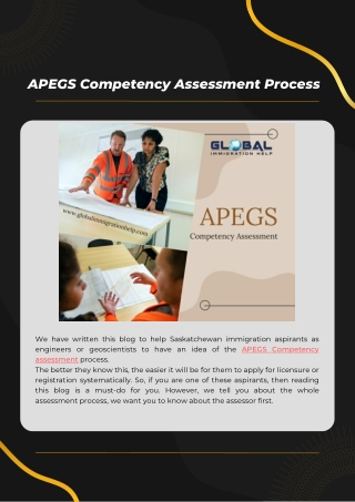 APEGS Competency Assessment Process