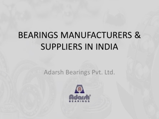 Industrial Ball Bearing Manufacturer in India