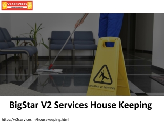 Housekeeping services in Bangalore