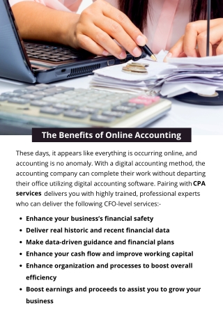 The Benefits of Online Accounting