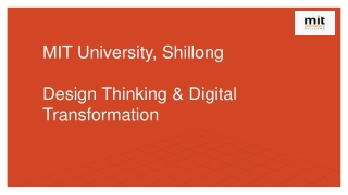 PGPEx in Design Thinking & Digital Transformation