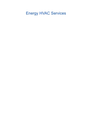 Energy HVAC Services
