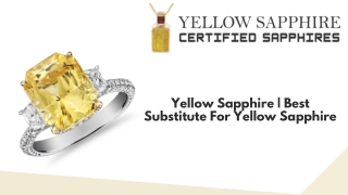 Yellow Sapphire  Best Substitute For Yellow Sapphire