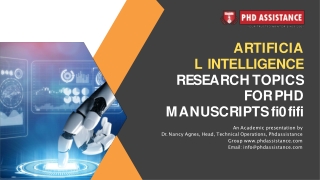 Manuscript writing help for Artificial Intelligence research – PhD Assistance